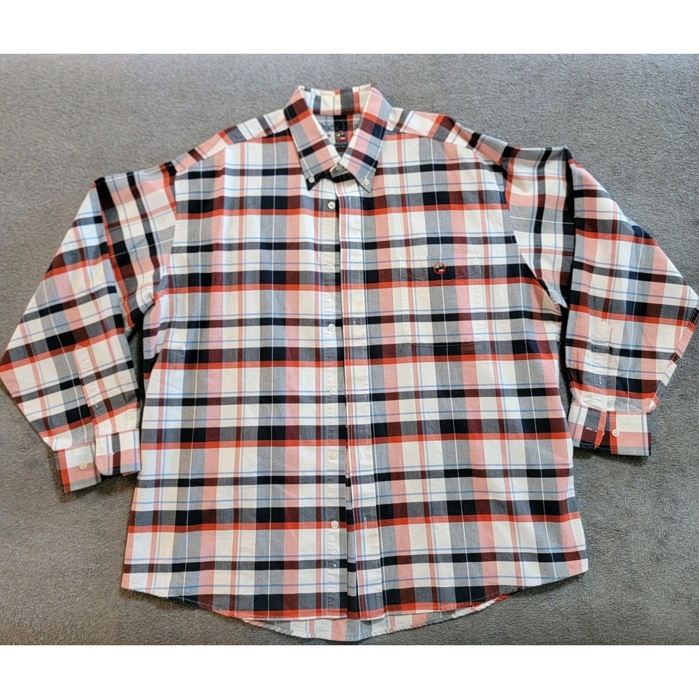 Duck Head Men's Classic Oxford Shirt Multicolor Plaid, Button Down, Size XL